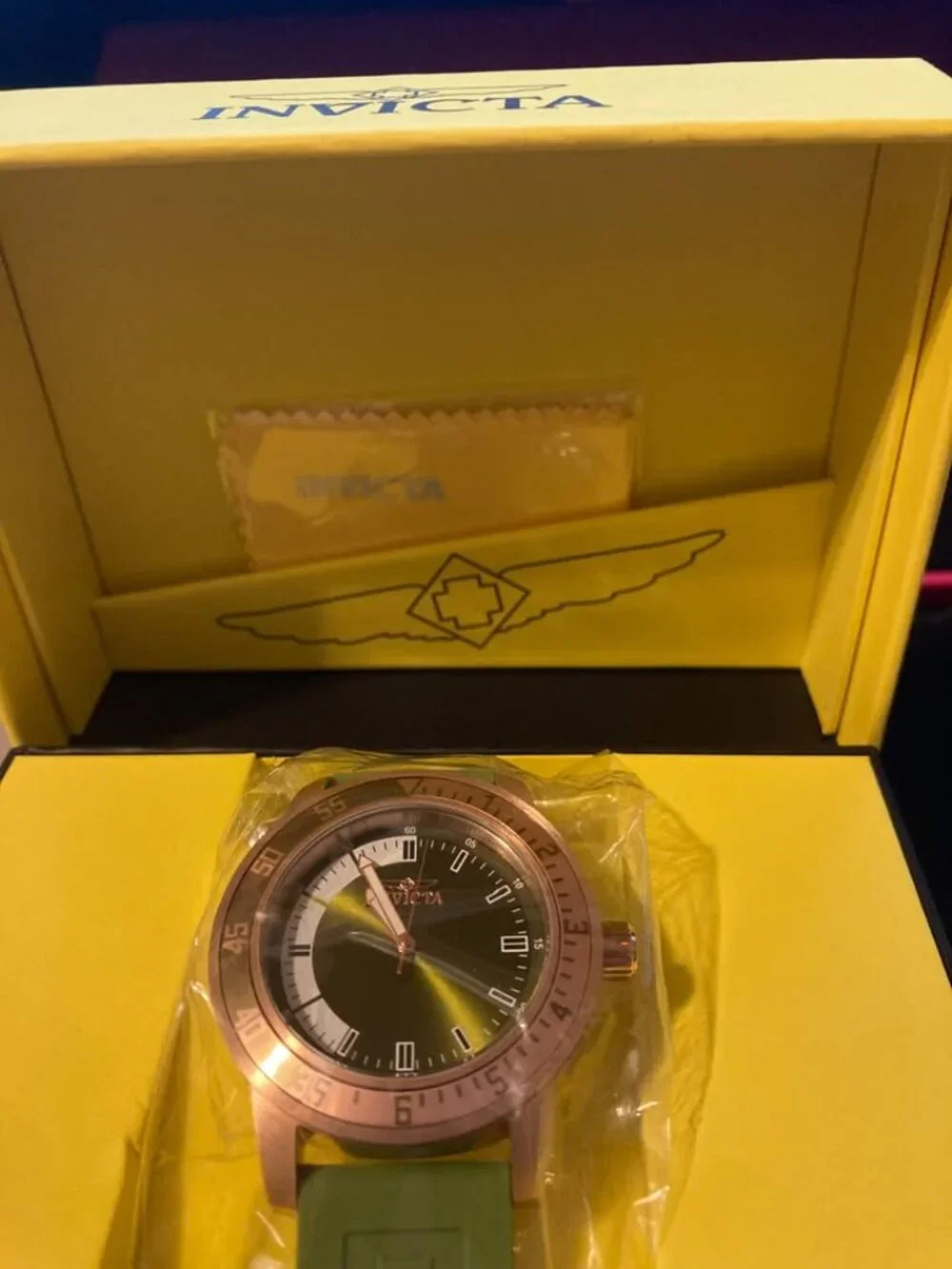 Brand New Mens Invicta Specialty Mens Black Dial Stainless Steel Watch